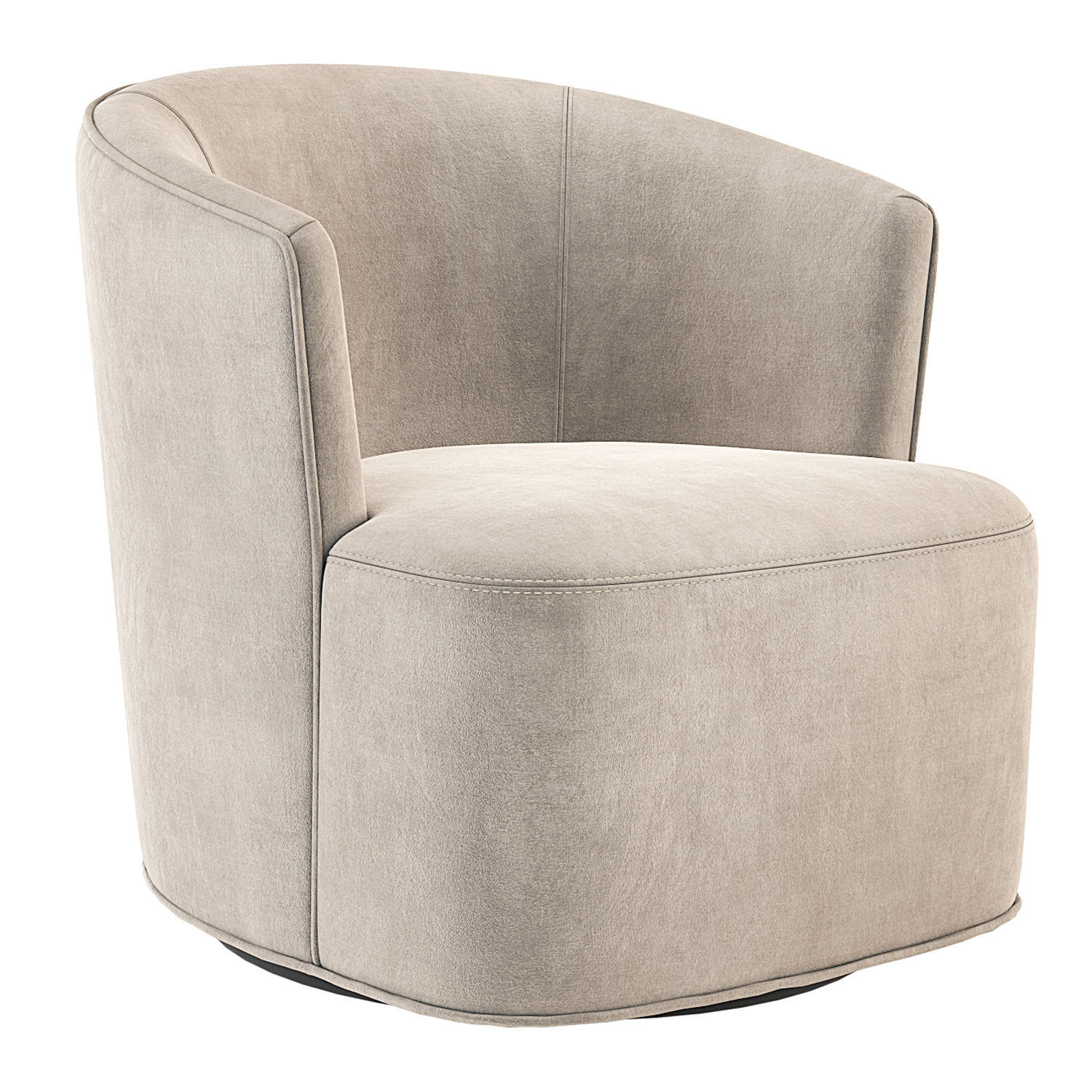 Arden Swivel Chair Restoration Hardware RH 3D model_9
