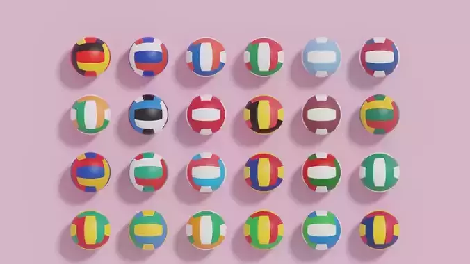 Flag Volleyball Ball Collection