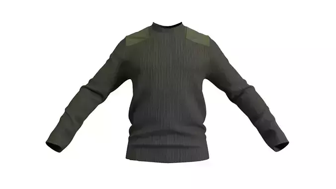British Military Sweater - Marvelous Designer