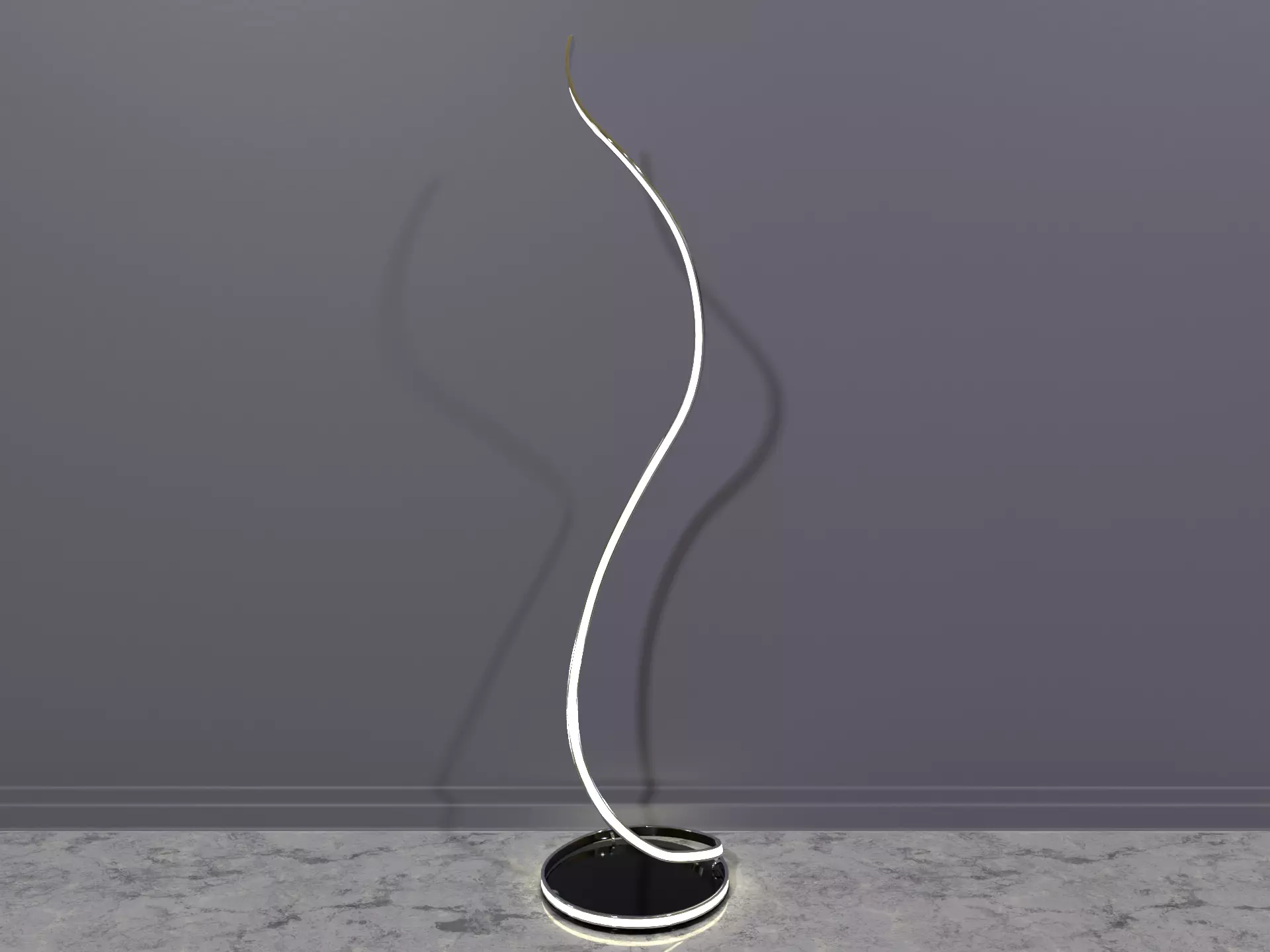 Modern Floor Lamp Low-poly 3D model