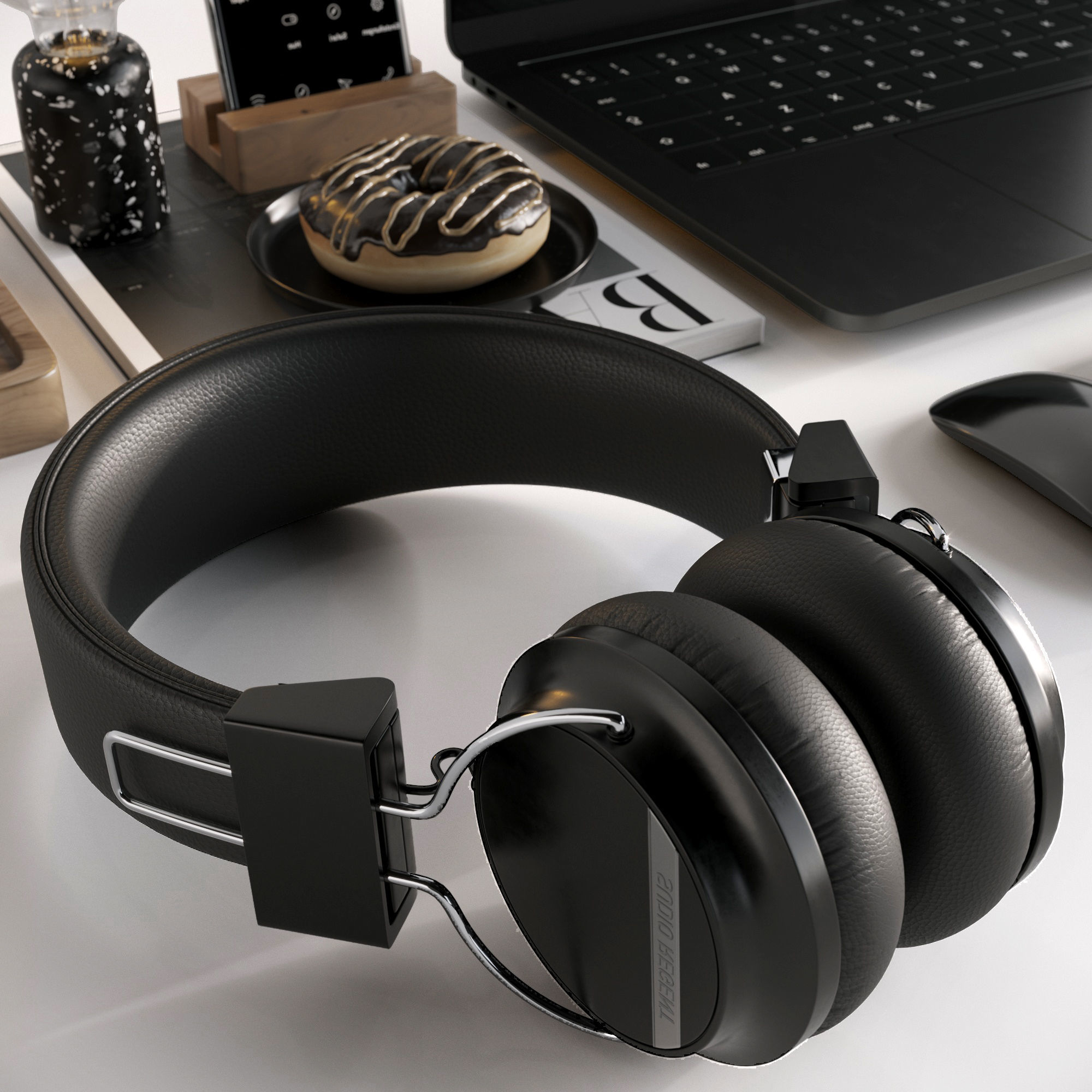 Workplace 2 camera with cactus 3D model_2