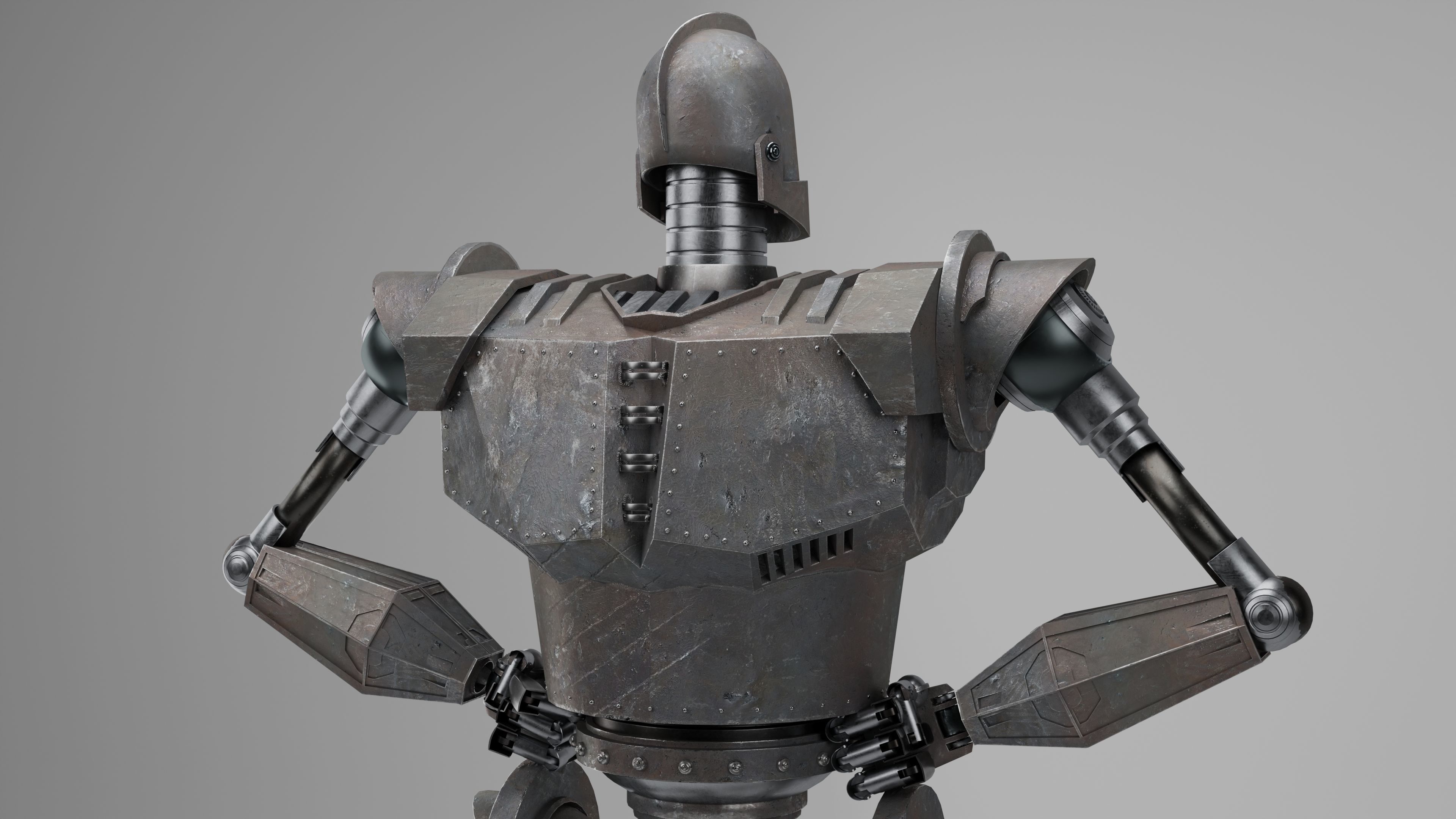 Iron Giant Rigged Low-poly 3D model_8