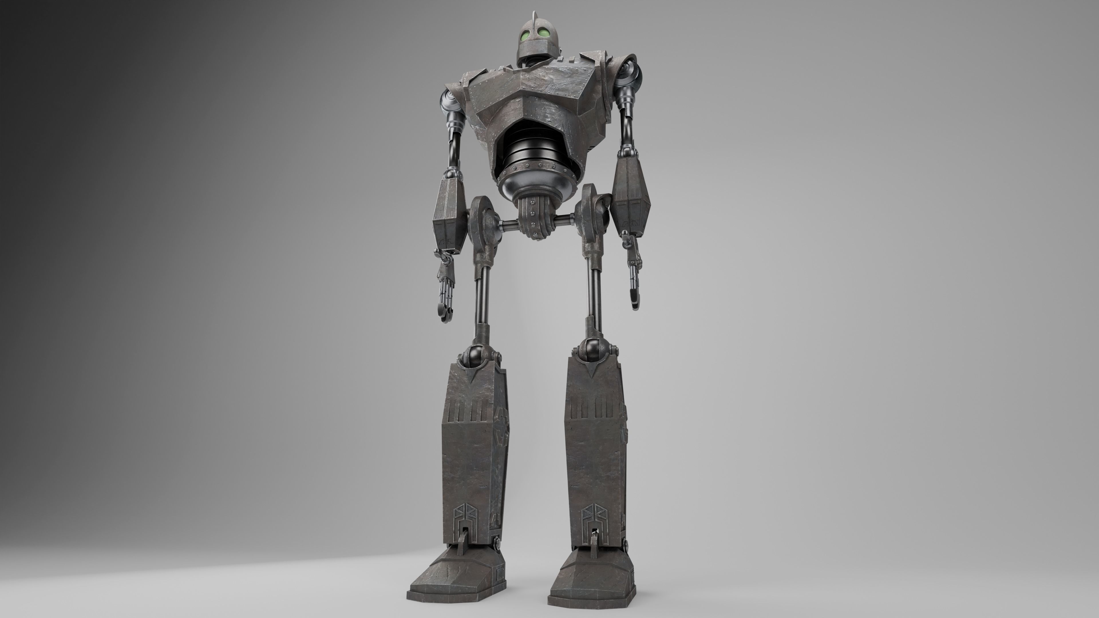 Iron Giant Rigged Low-poly 3D model_15
