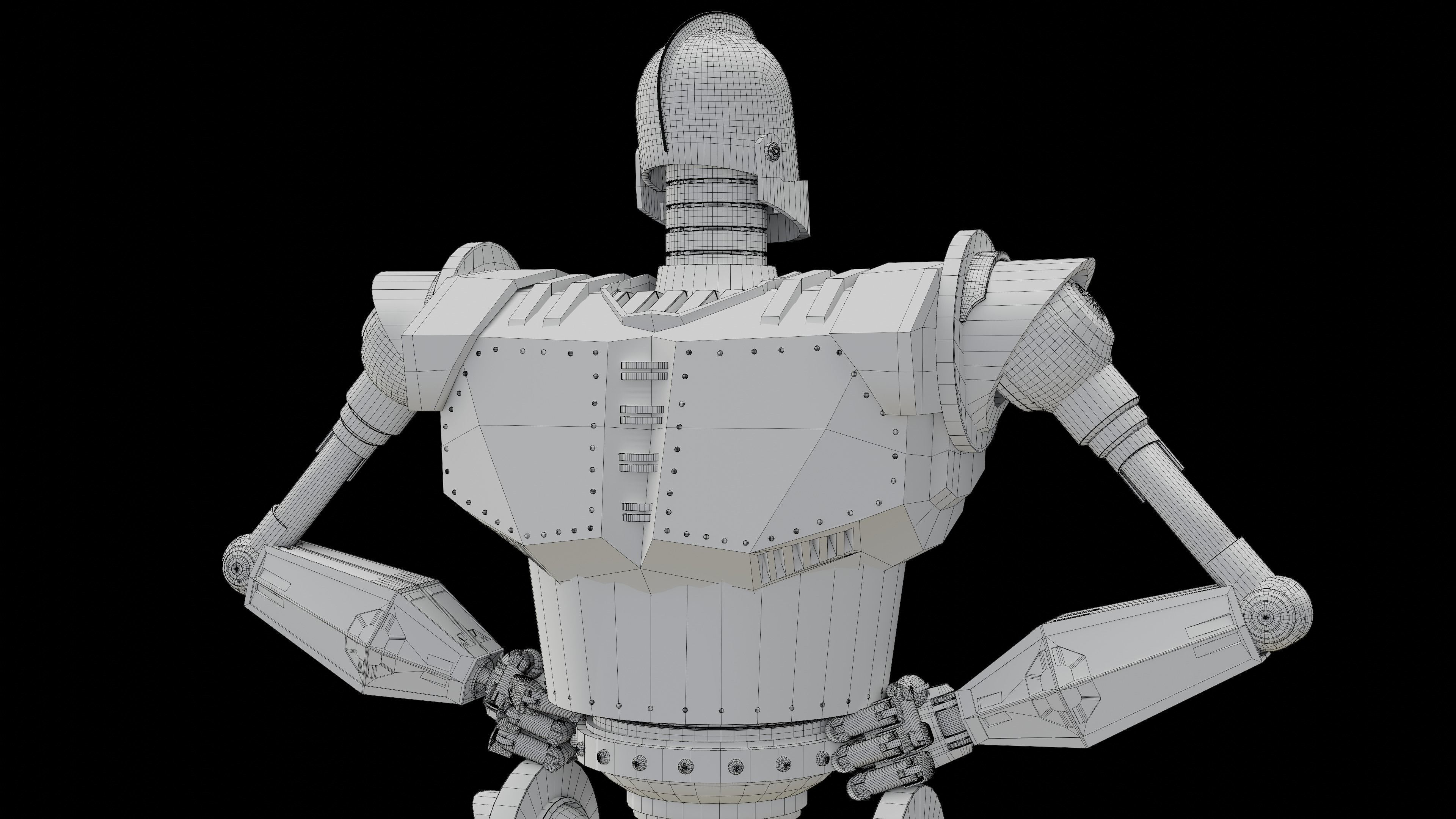 Iron Giant Rigged Low-poly 3D model_14