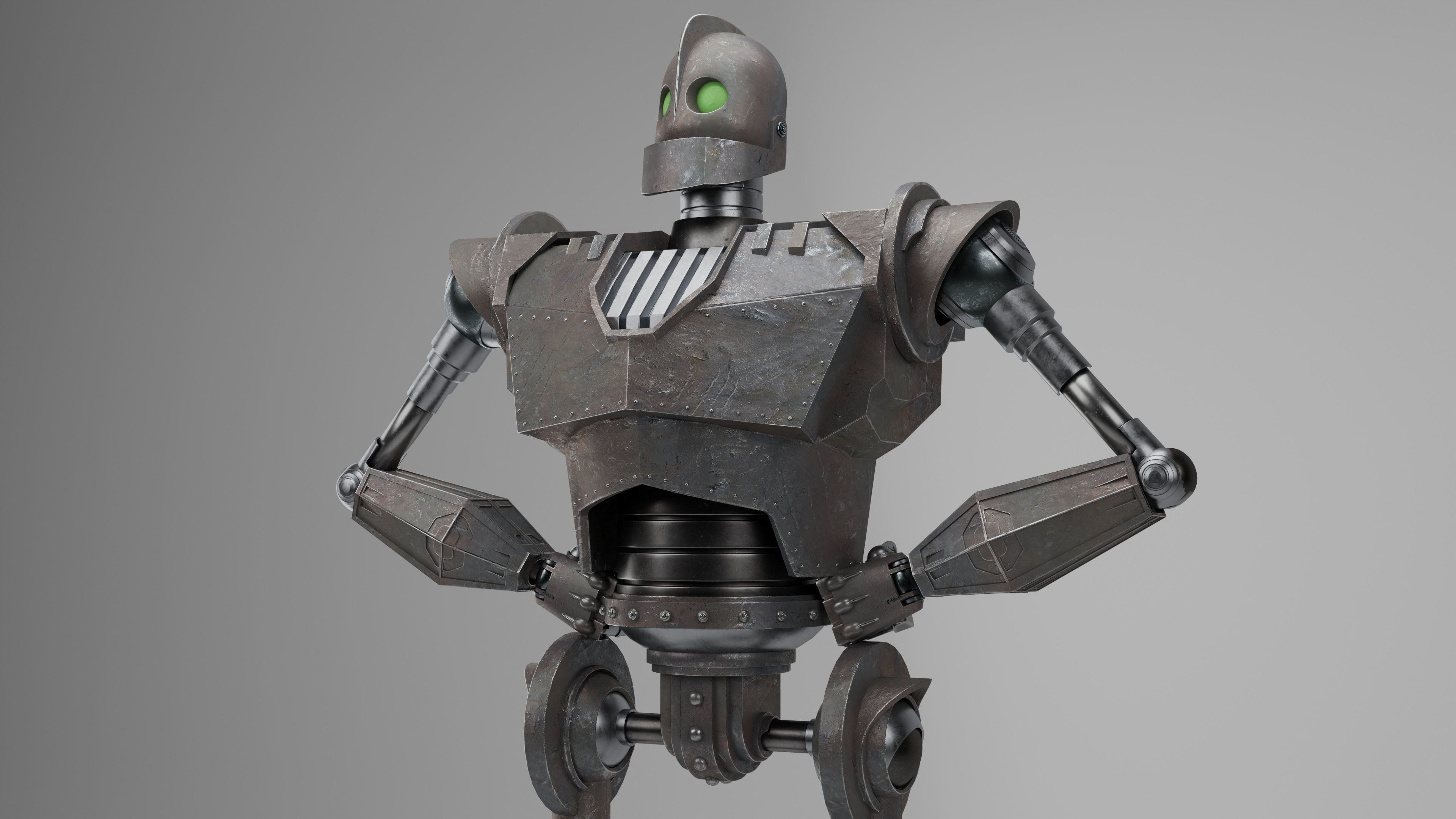 Iron Giant Rigged Low-poly 3D model_2