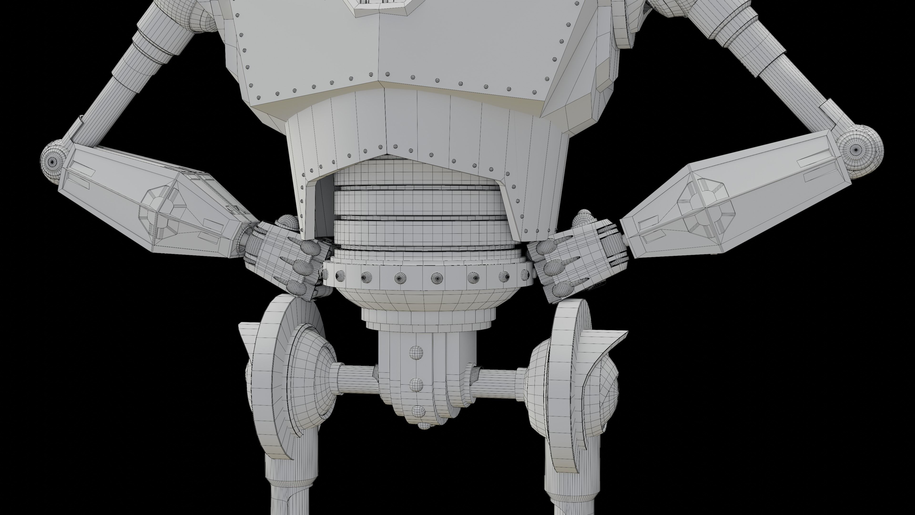 Iron Giant Rigged Low-poly 3D model_12