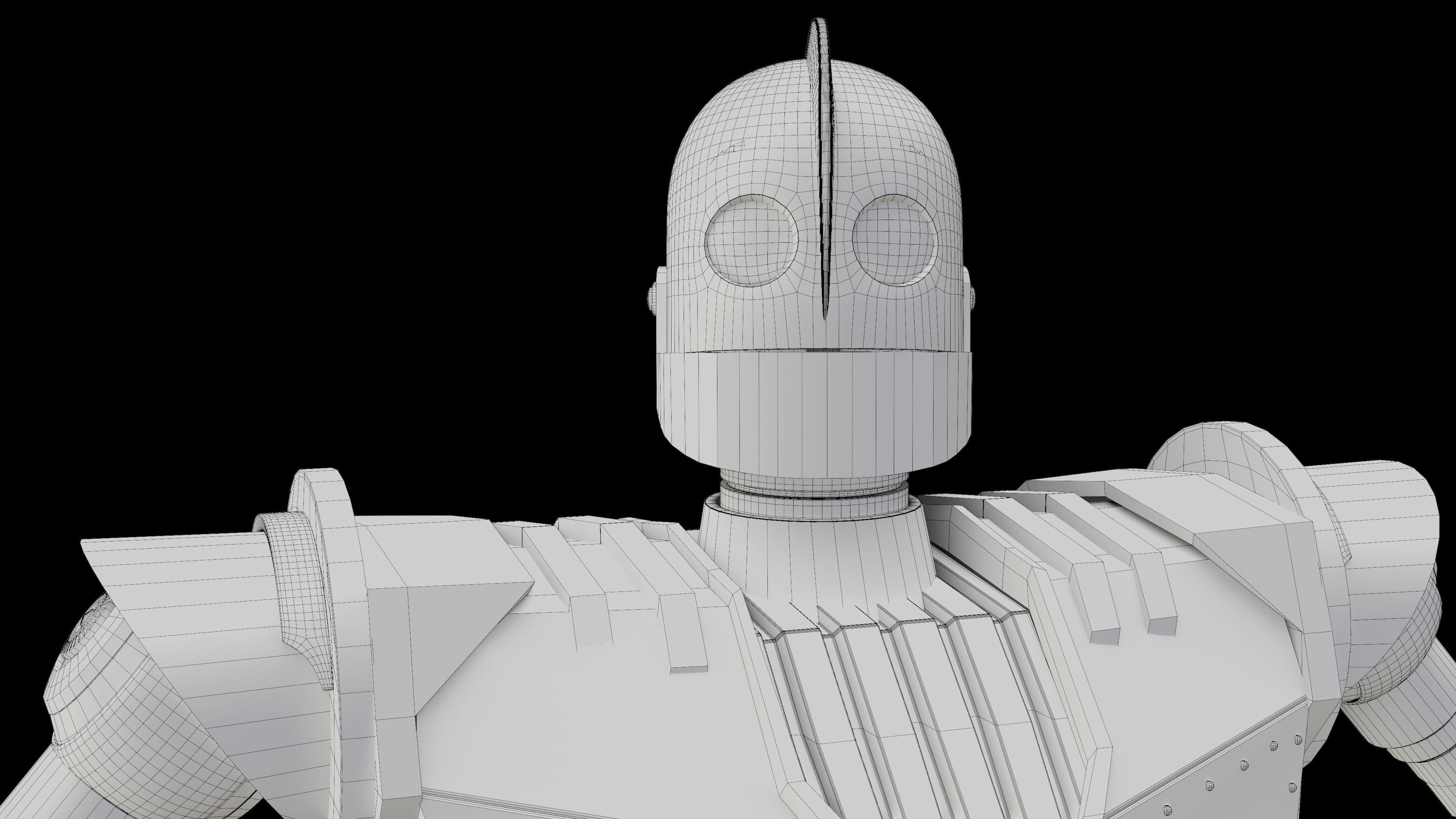 Iron Giant Rigged Low-poly 3D model_13