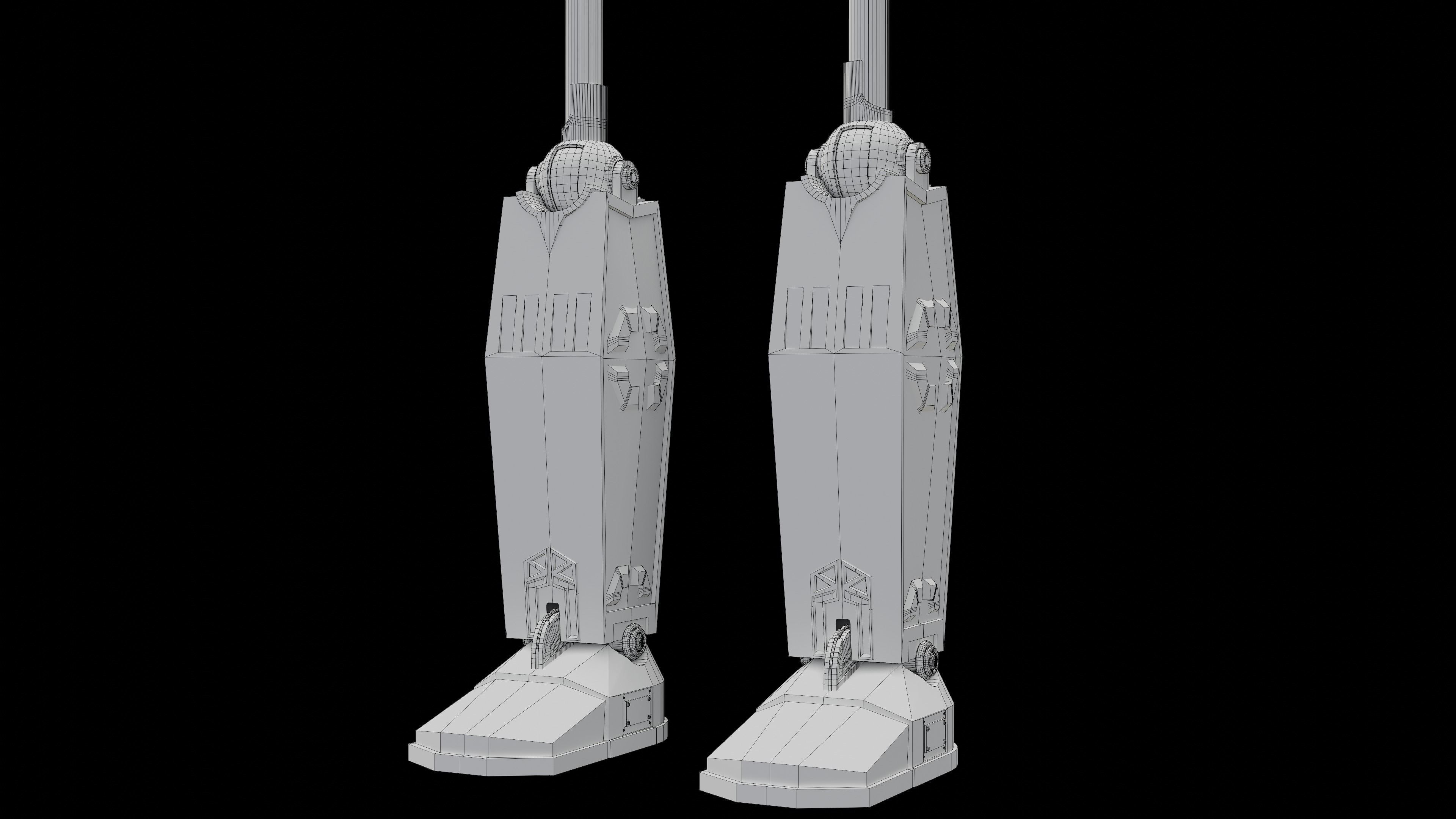 Iron Giant Rigged Low-poly 3D model_11