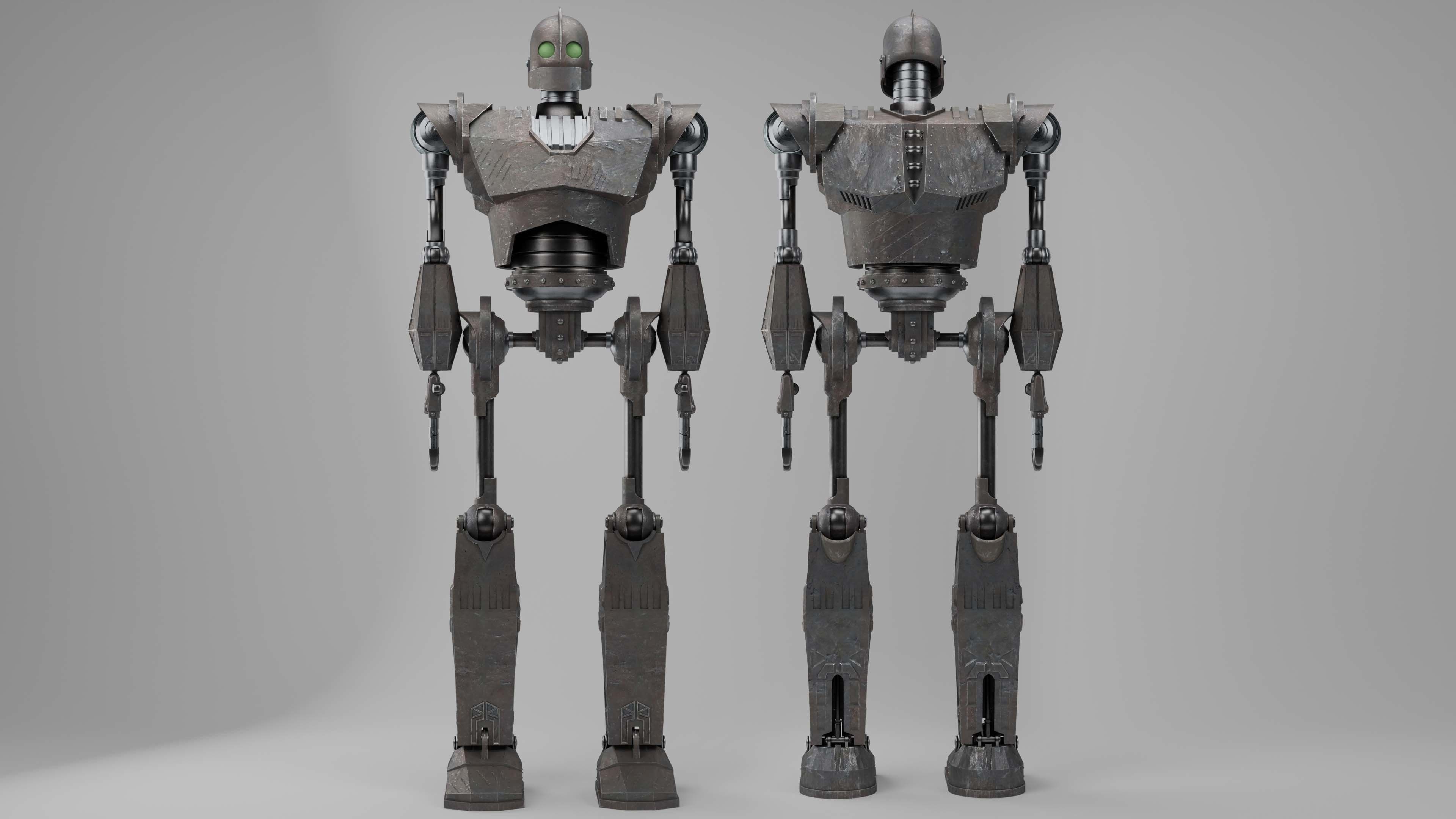 Iron Giant Rigged Low-poly 3D model_3