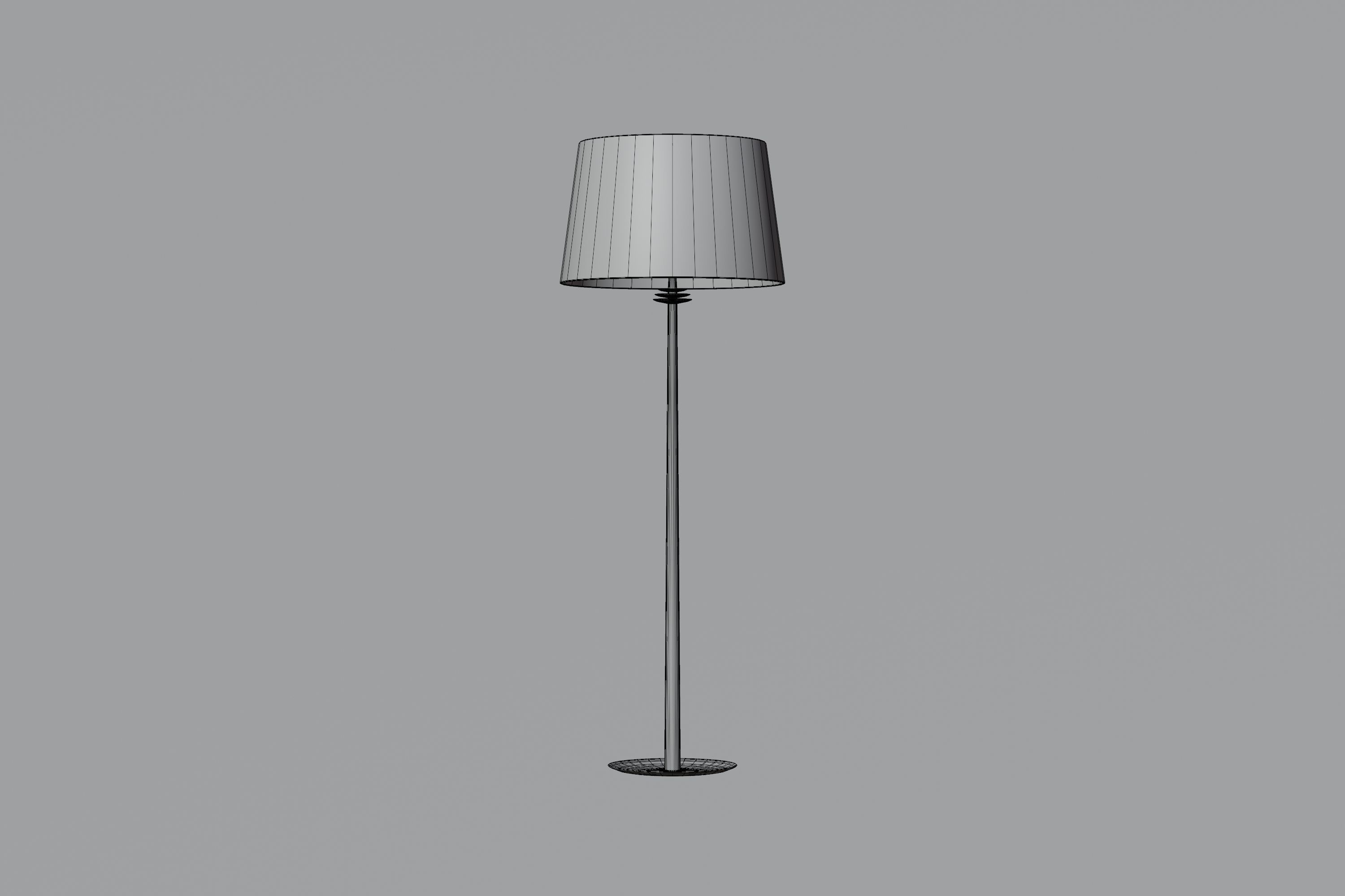 Modern Design Standing Lamp Low-poly 3D model_4