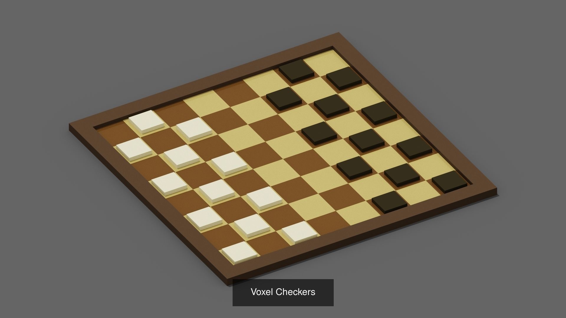 Voxel Board Games 3D Model Collection_3