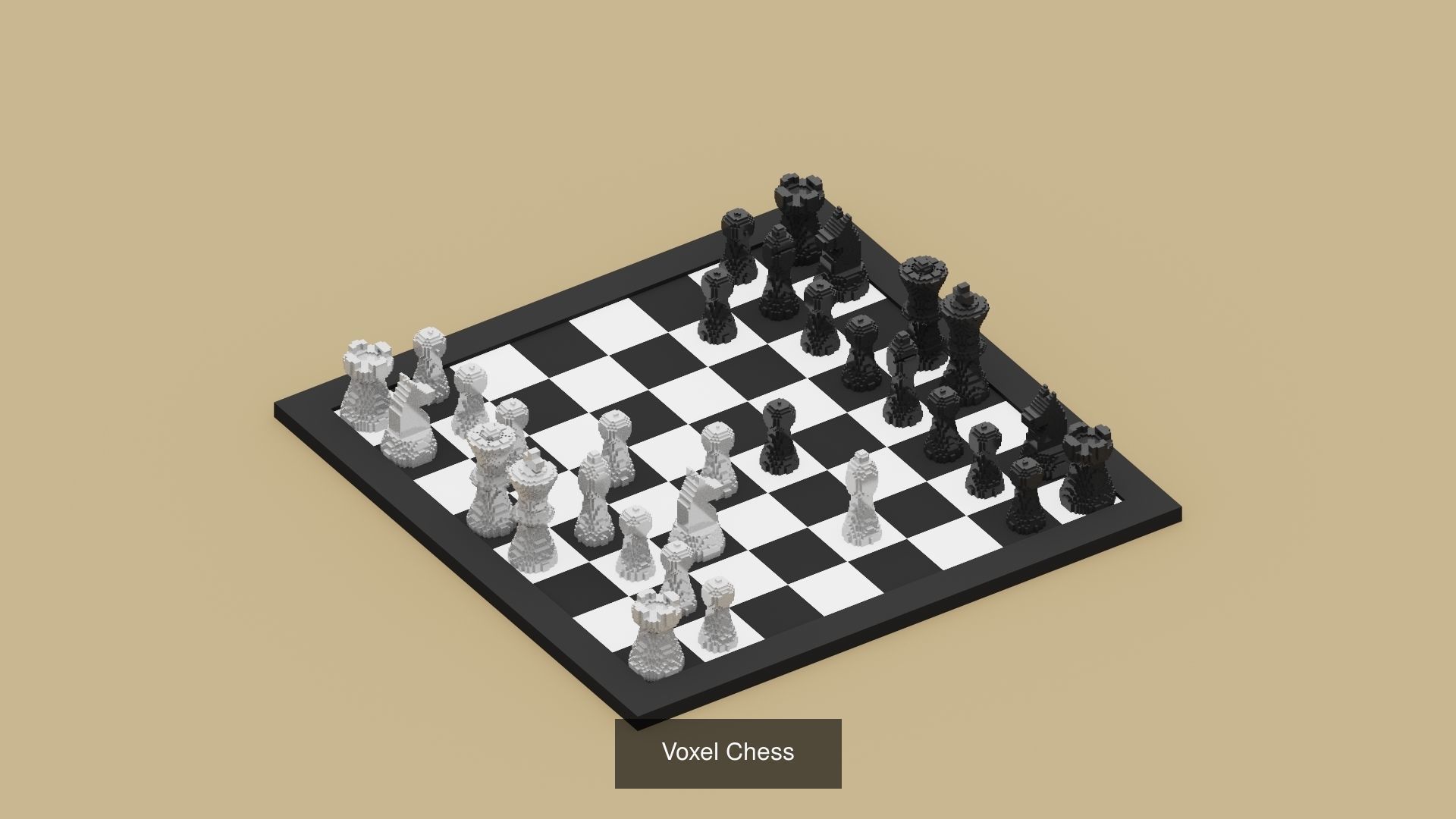 Voxel Board Games 3D Model Collection_2