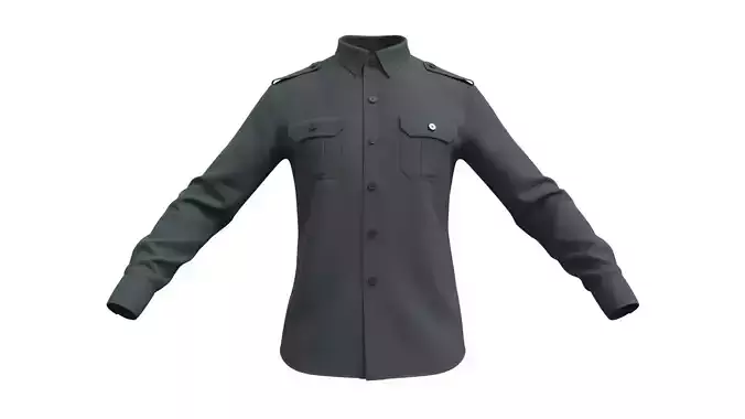 Military Shirt - Marvelous Designer