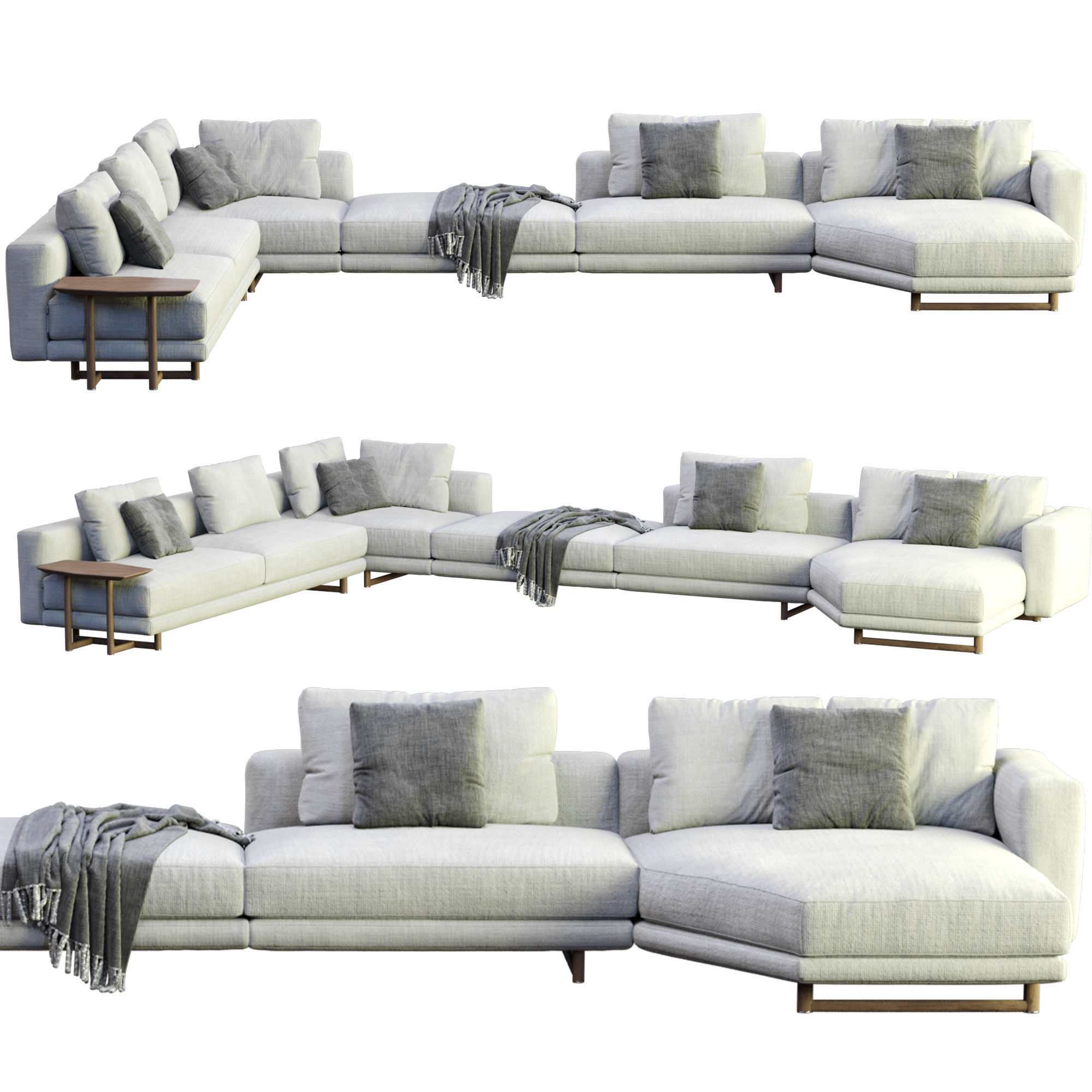 Abacus Sofa By Porada 3D model_2