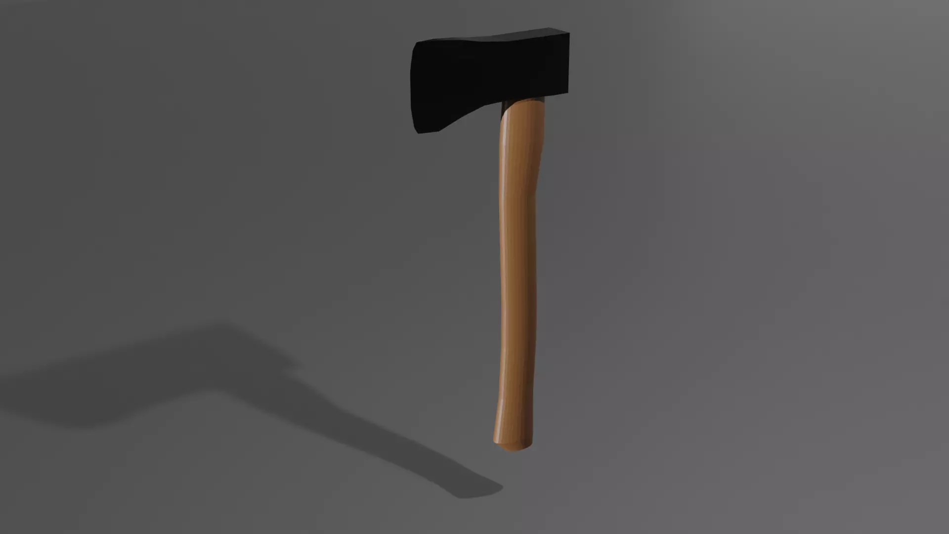 Simple Axe Low-poly 3D model_0