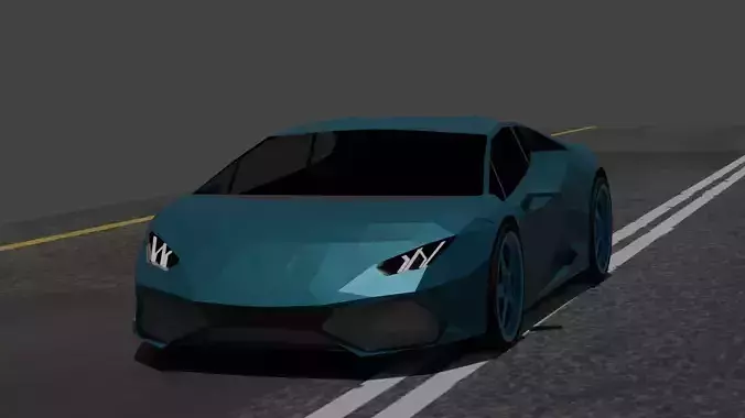 Luxury Sports Car 3D Model