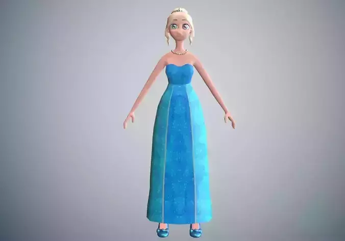 blue snow princess queen