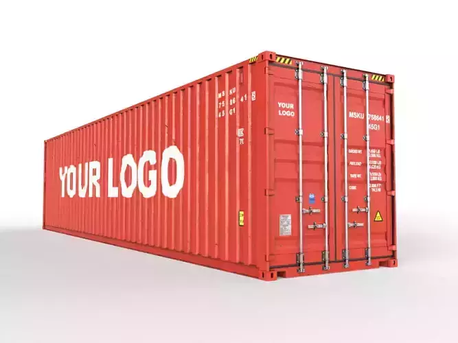 Generic container 40ft high Cube- PSD edit