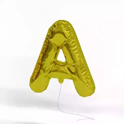 Balloons gold foil balloon letter