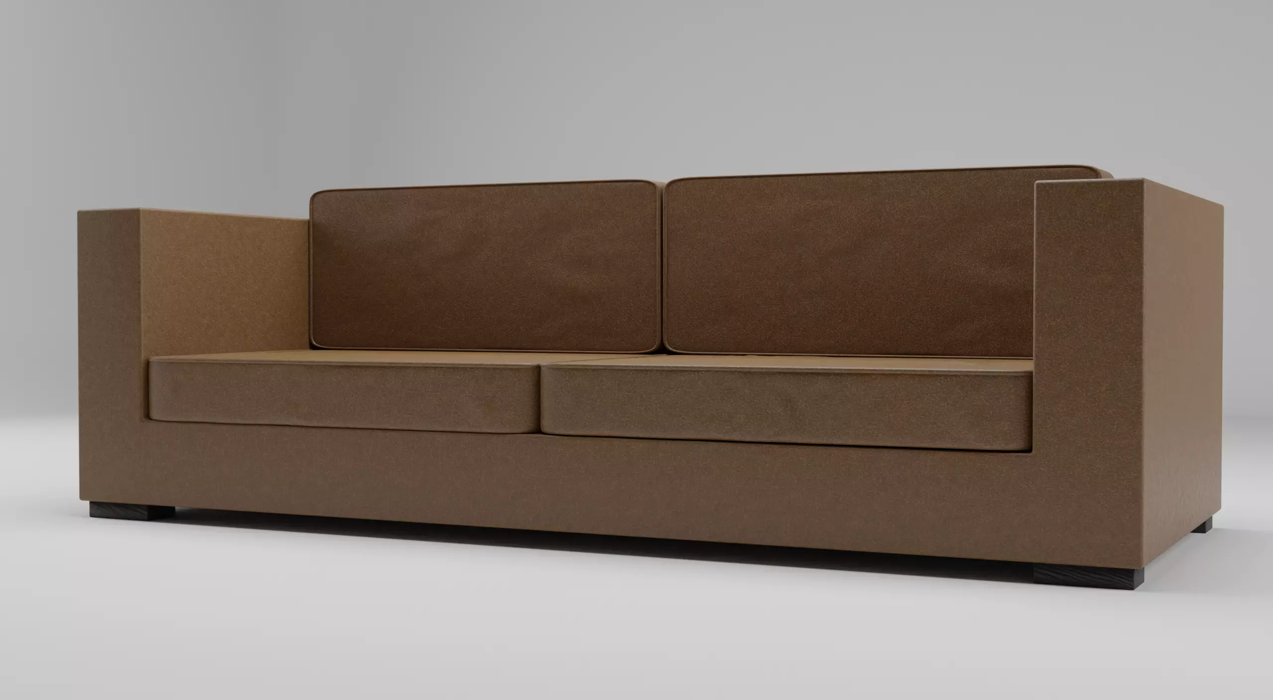 Leather Sofa 3D model_0