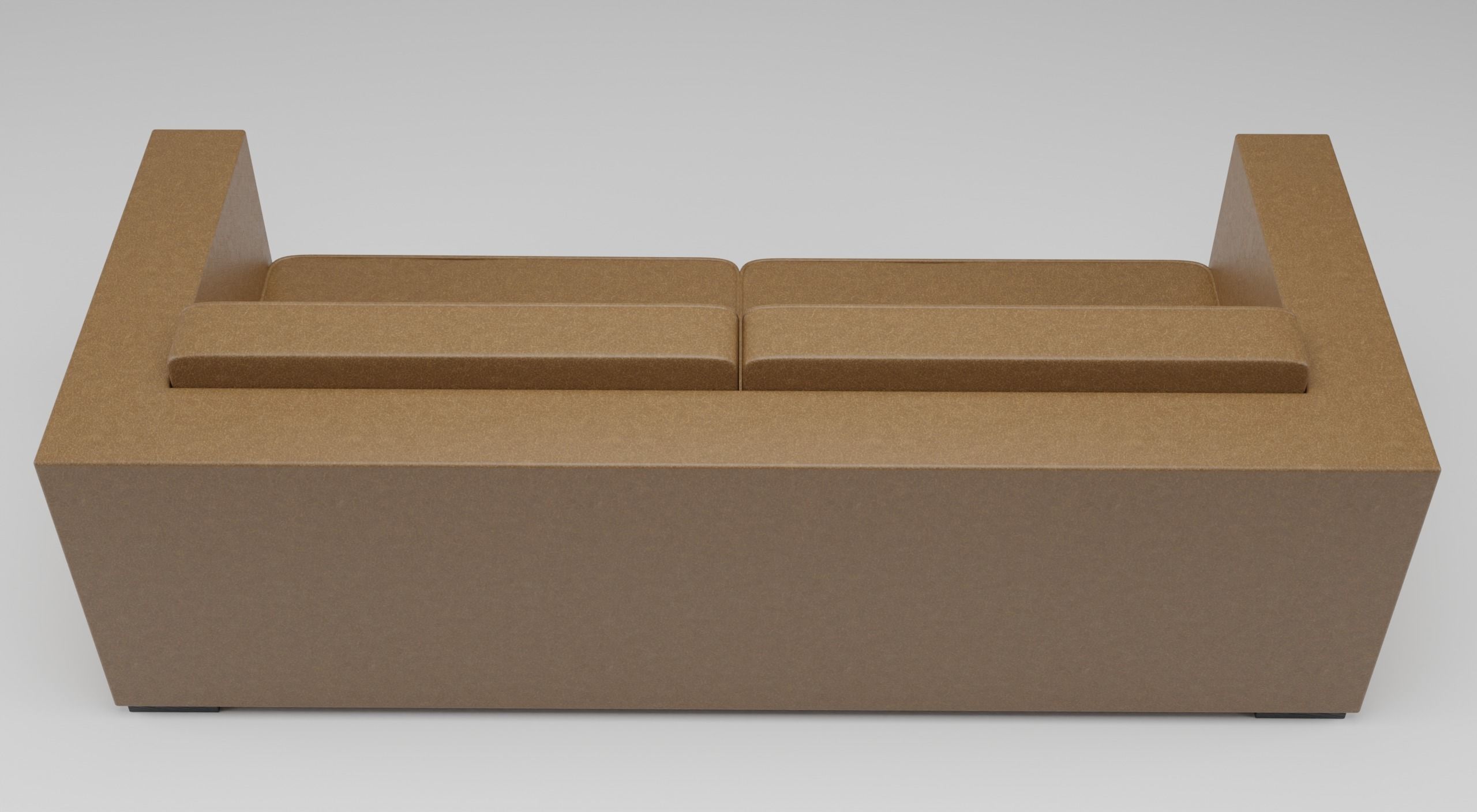 Leather Sofa 3D model_3