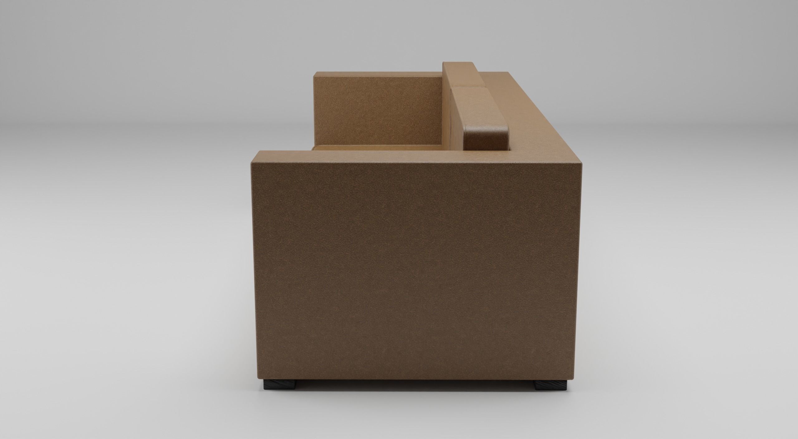 Leather Sofa 3D model_2