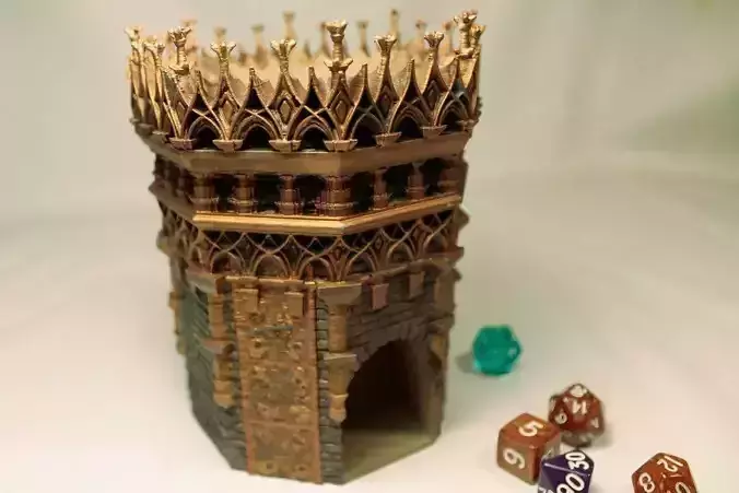 Elden ring themed dicetower but SMALL 3D print model