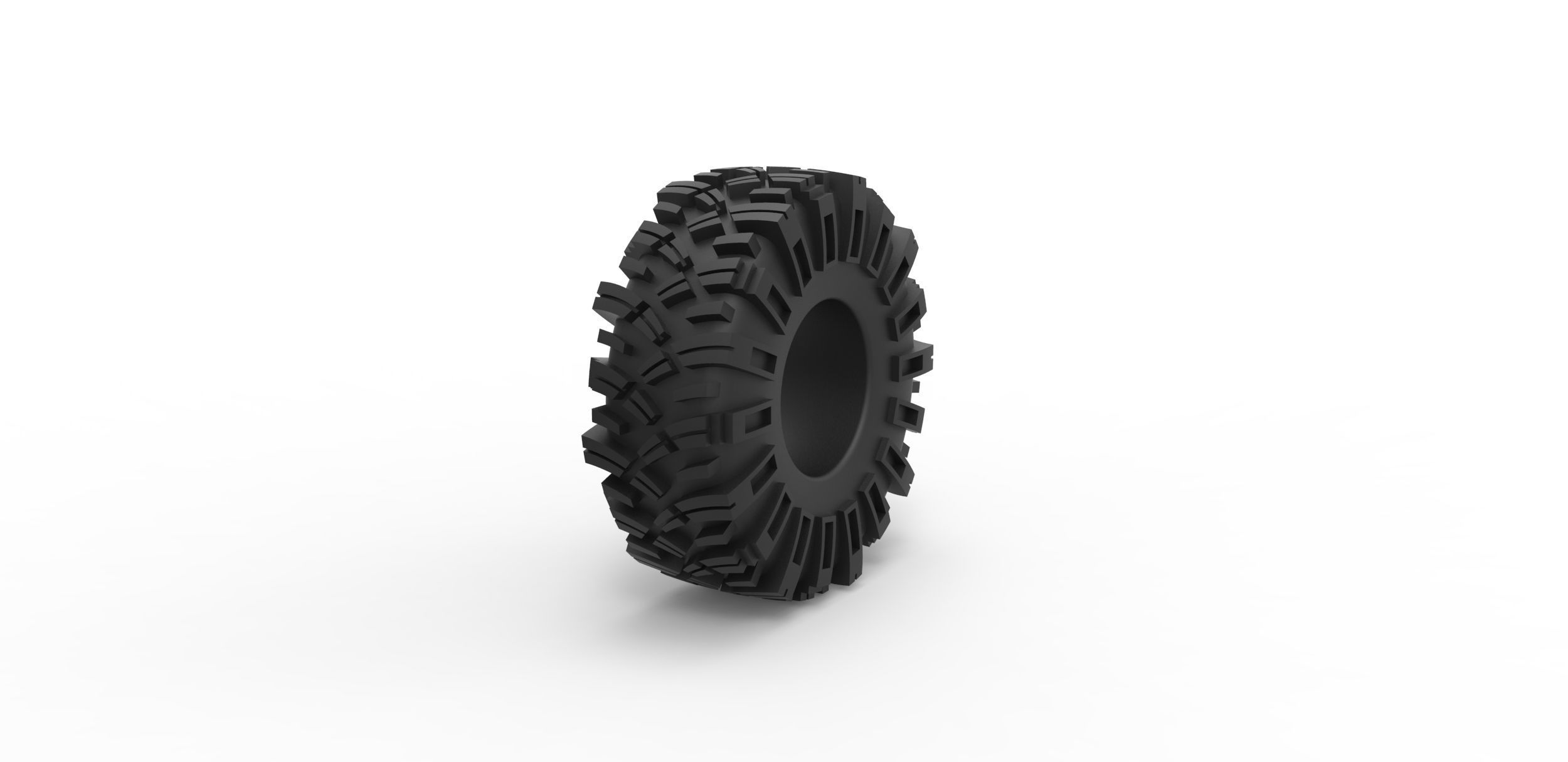 Rock bouncer tire Scale 1 to 25 3D print model_1