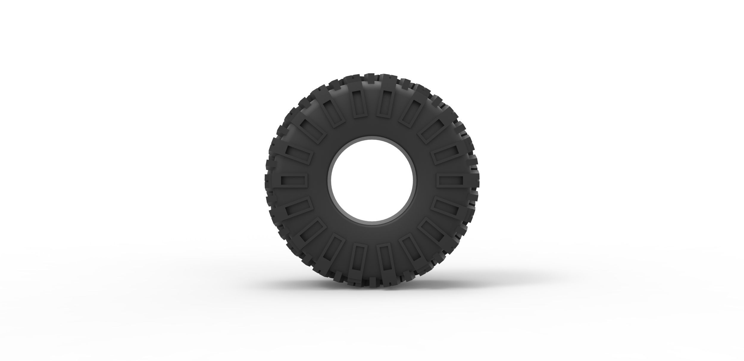 Rock bouncer tire Scale 1 to 25 3D print model_4