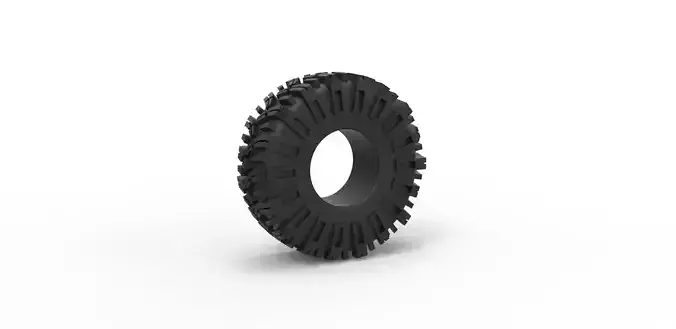 Rock bouncer tire Scale 1 to 25 3D print model