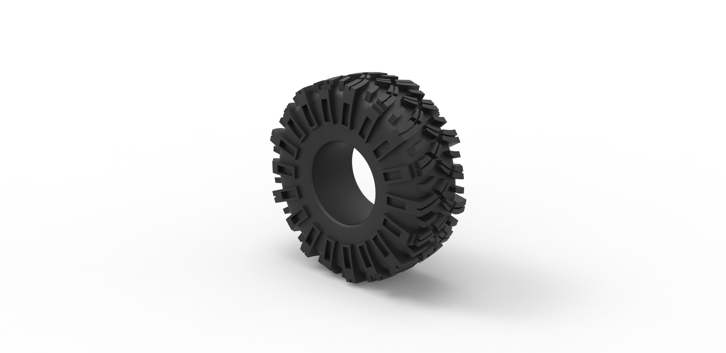 Rock bouncer tire Scale 1 to 25 3D print model_6