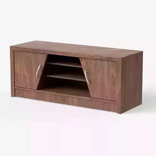 TV stand by Yuko in walnut finish