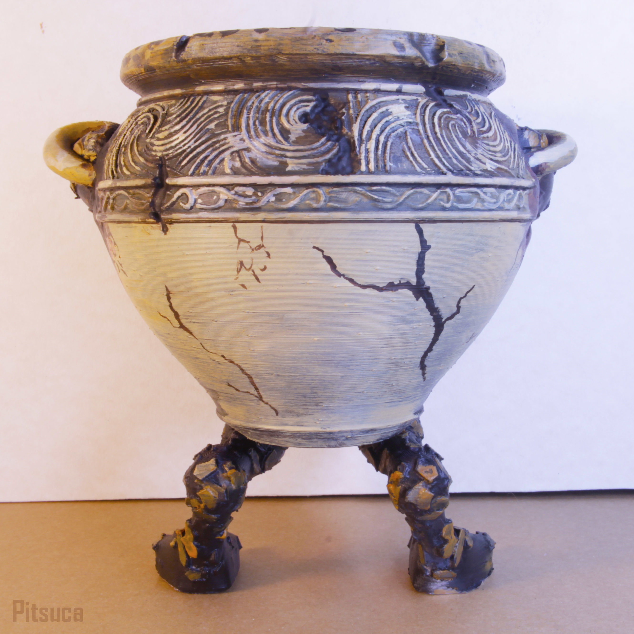 Warrior jar from elden ring 3D print model_2