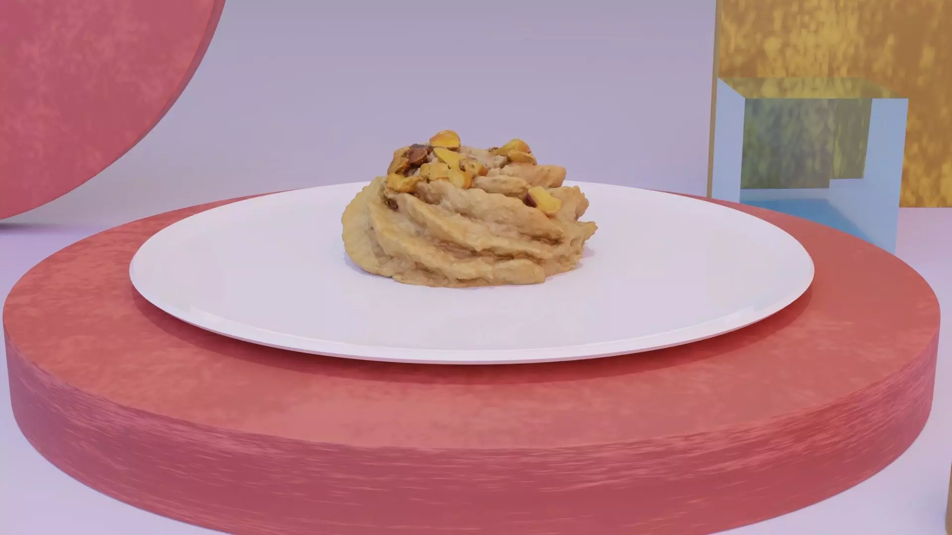 Pastry 01 high-poly 3D model