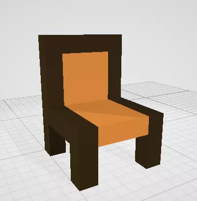 Chaire Models Low-poly 3D model_0