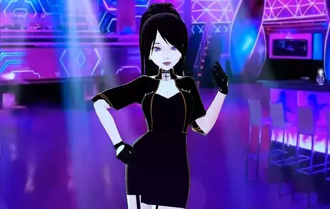 VRoid Dress Party Lady Texture