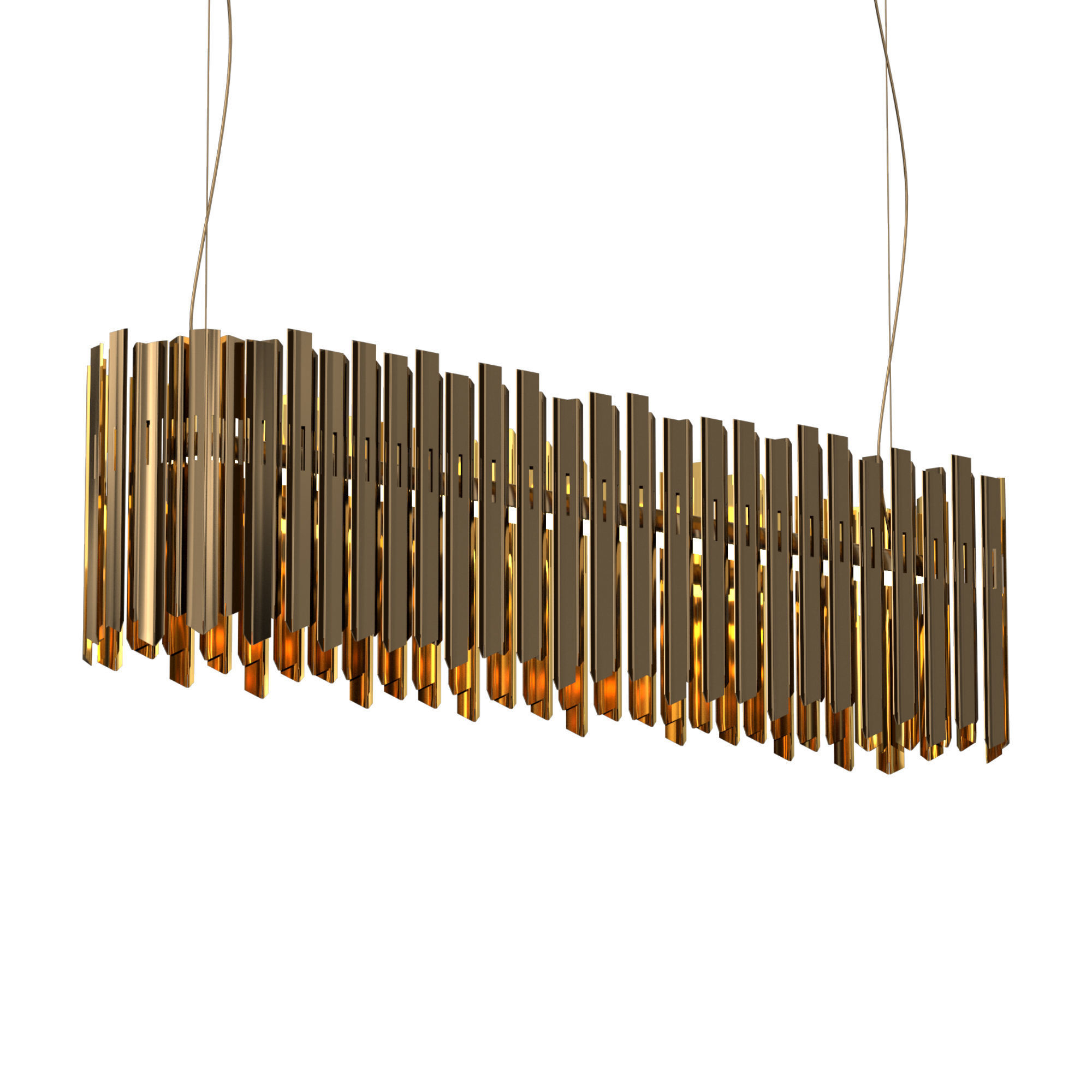 Facet Lozenge Pendant 3D model_1