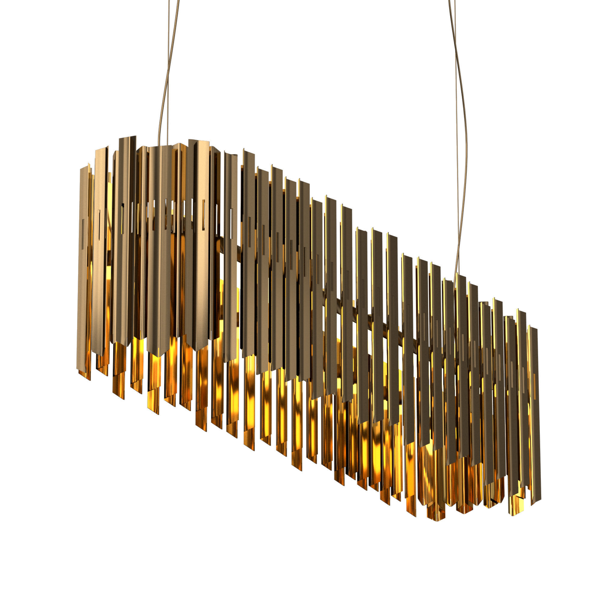 Facet Lozenge Pendant 3D model_3