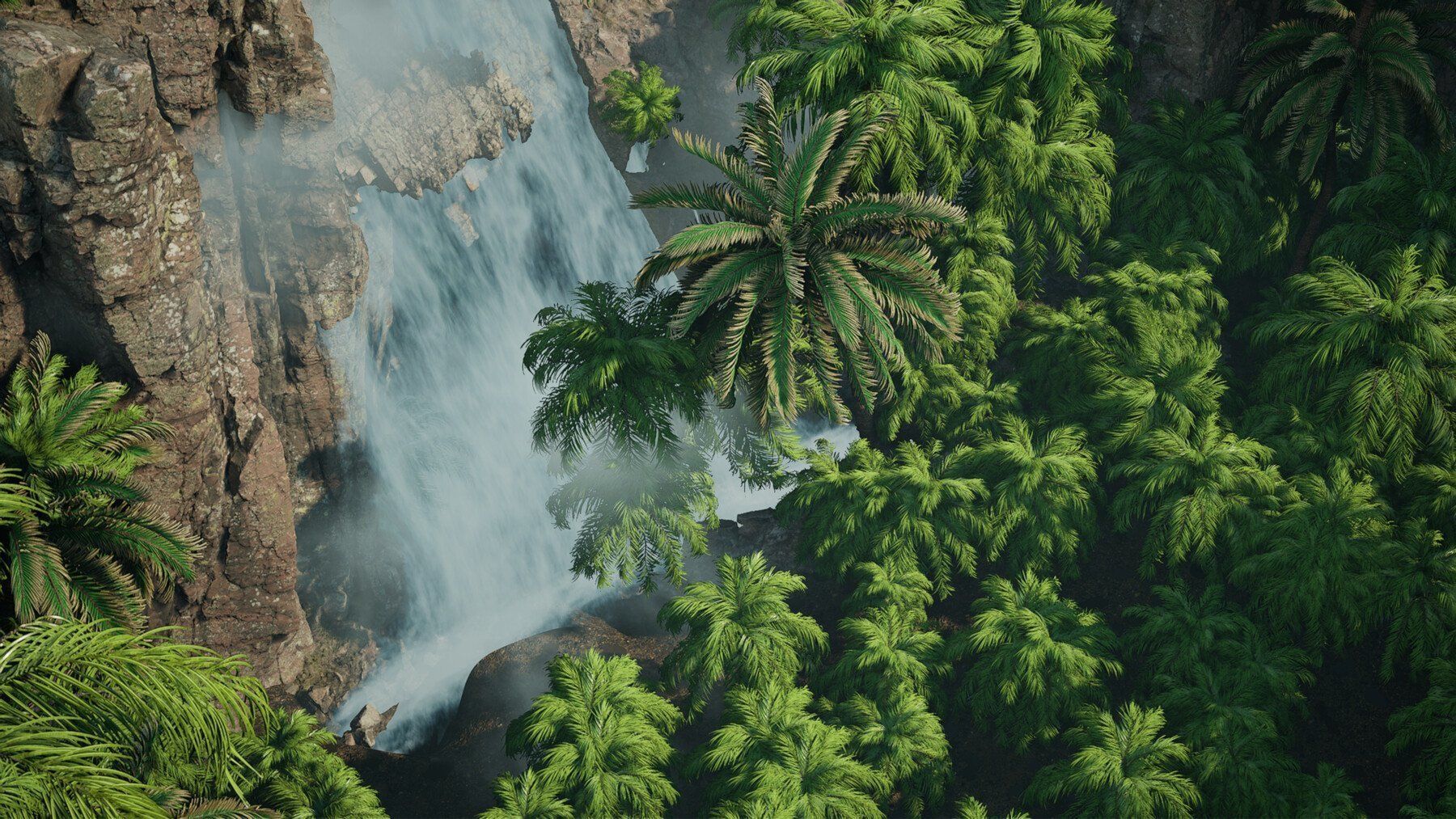 Tropical Island Unreal Engine - Environment Low-poly 3D model_3