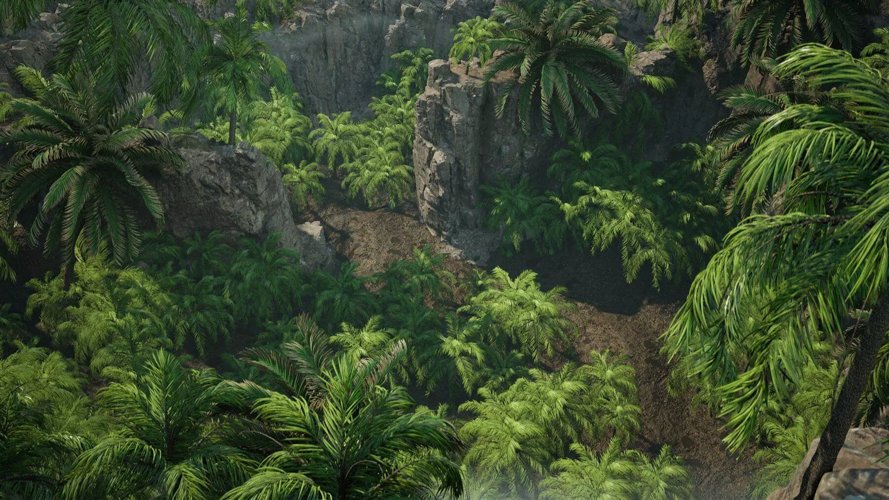 Tropical Island Unreal Engine - Environment Low-poly 3D model_0