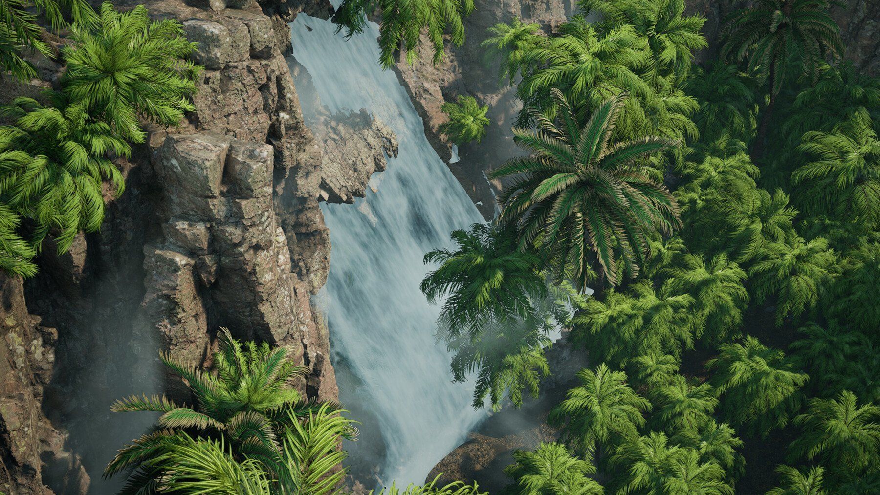 Tropical Island Unreal Engine - Environment Low-poly 3D model_4