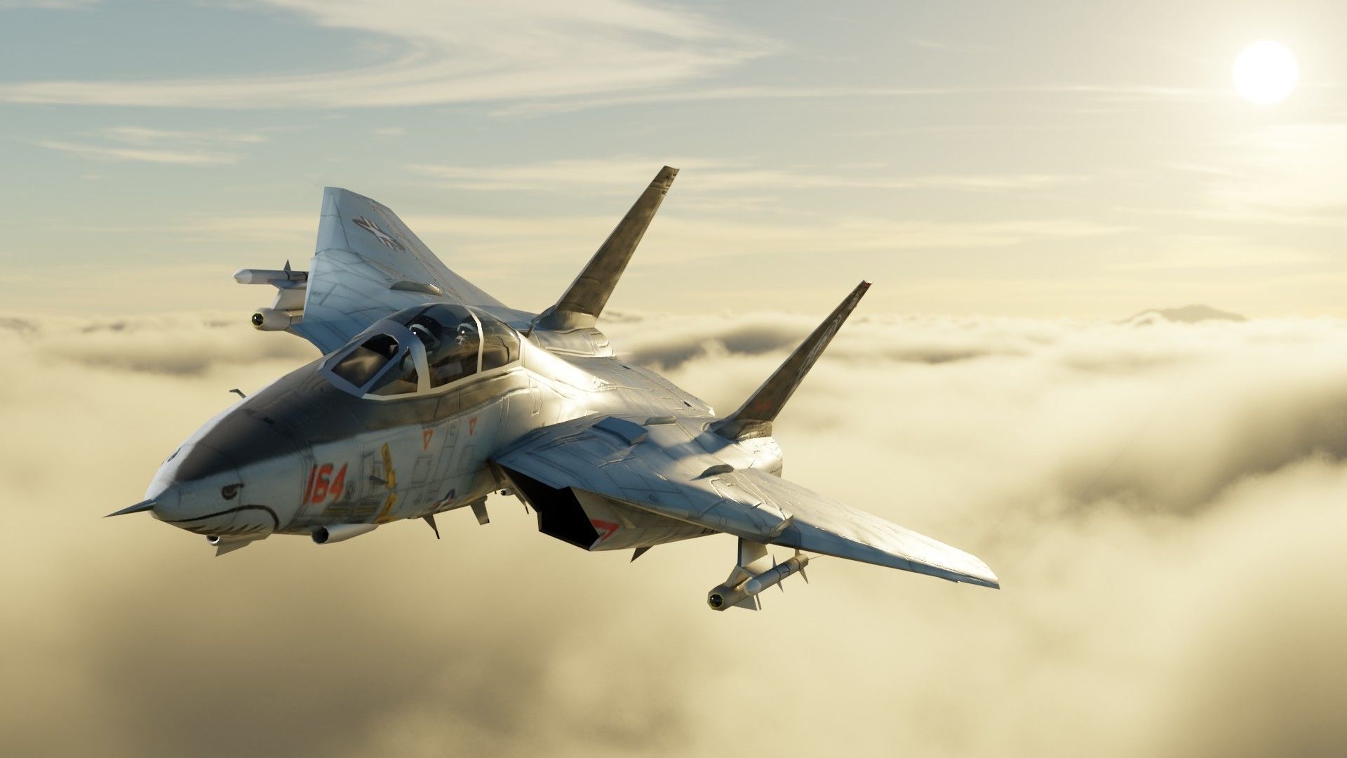 Grumman F-14 Tomcat Low-poly 3D model_24