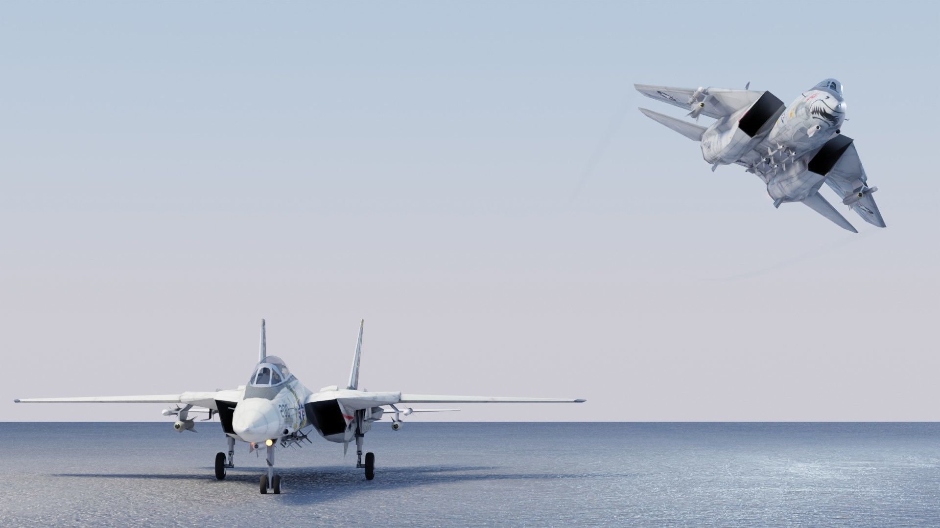 Grumman F-14 Tomcat Low-poly 3D model_18