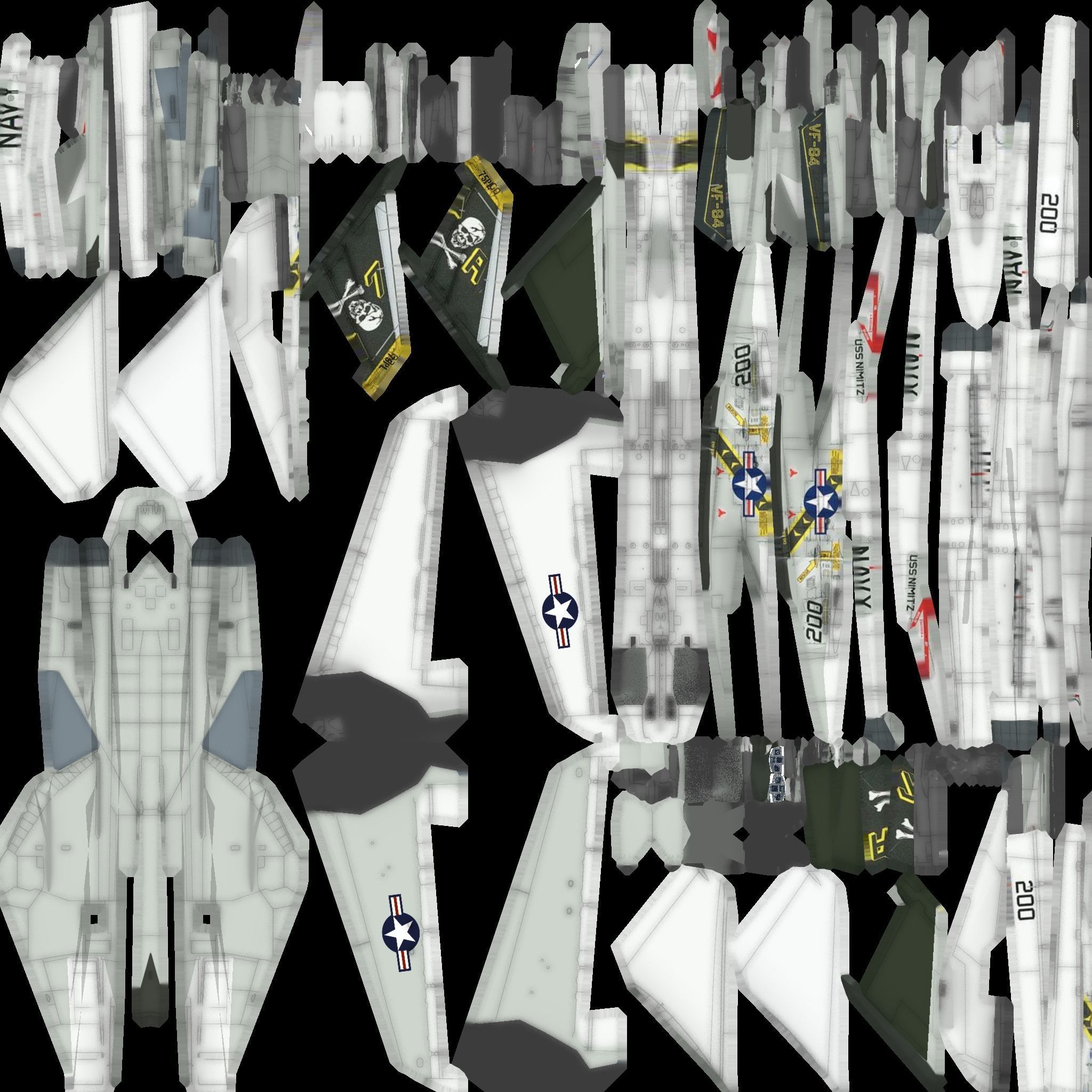 Grumman F-14 Tomcat Low-poly 3D model_25