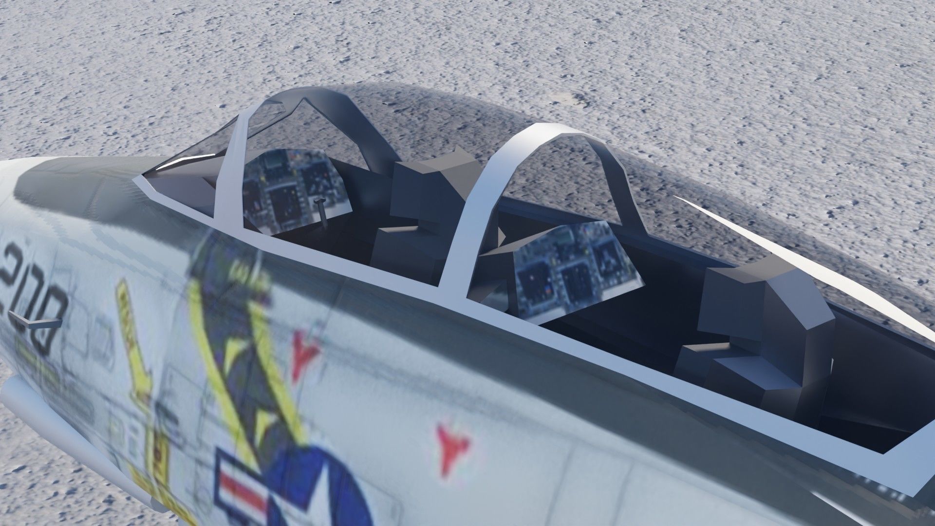 Grumman F-14 Tomcat Low-poly 3D model_23