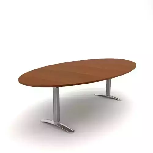 Oval Executive Meeting Table With Steel Legs