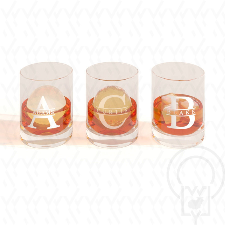 WHISKY WHISKEY MONOGRAM TUMBLER v1 v2 v3 3D Model Collection_3