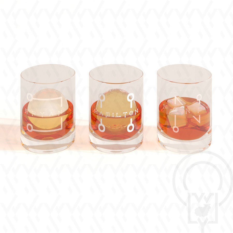 WHISKY WHISKEY MONOGRAM TUMBLER v1 v2 v3 3D Model Collection_2