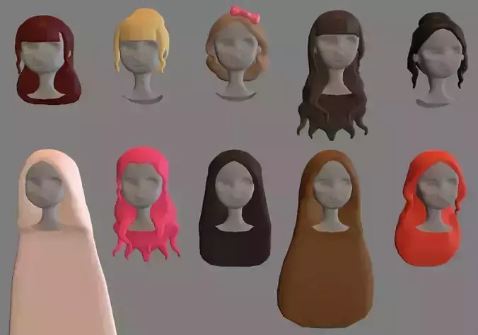 Various hairstyles package