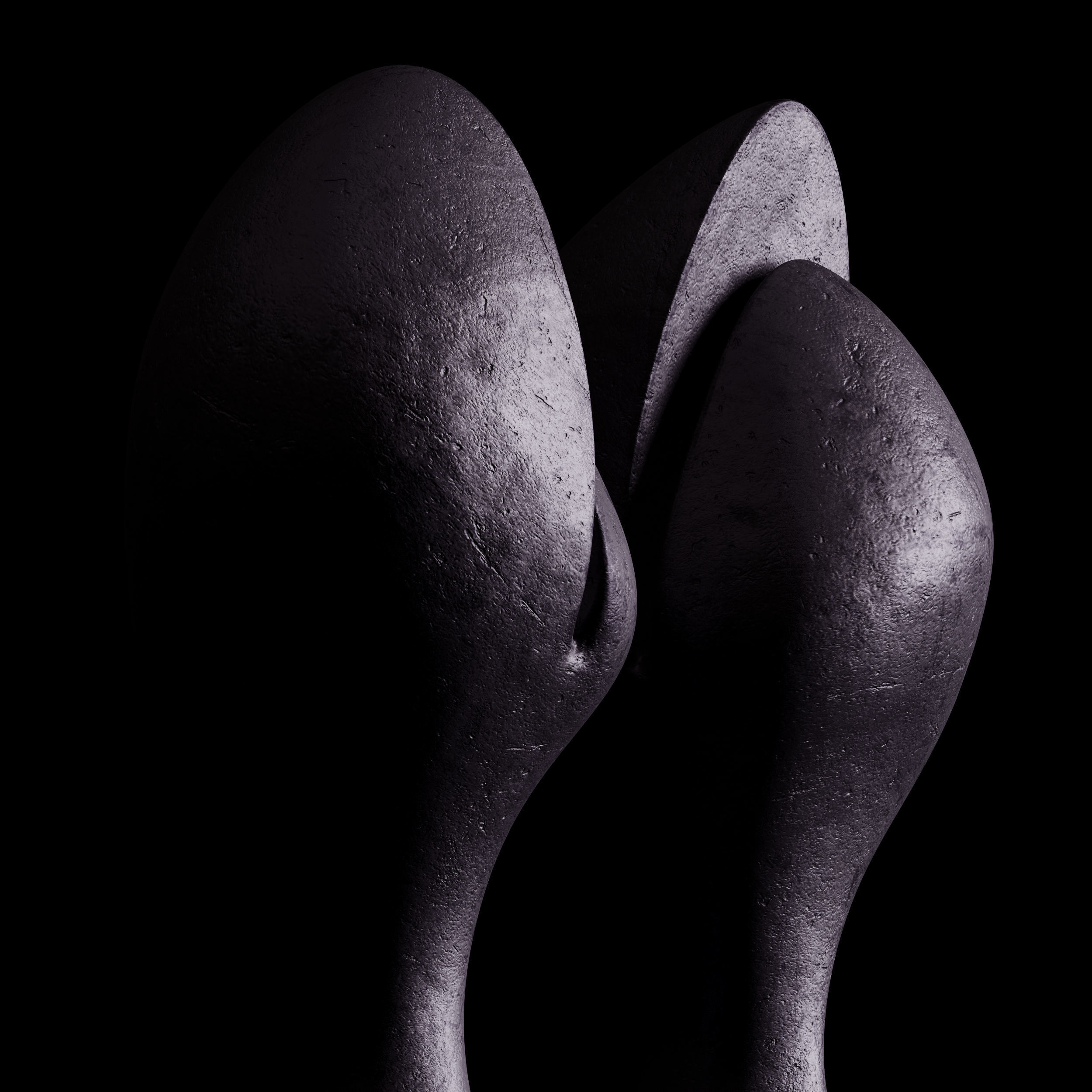 Sculptures of Abstraction Split Fruit 2008 3D model_4